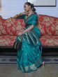 Load image into Gallery viewer, Blue Elegant Printed Chanderi Silk Blend Saree with Tassel Detailing ClothsVilla