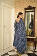 Load image into Gallery viewer, Blue Elegant Printed Three-Piece Anarkali Suit ClothsVilla