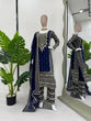 Load image into Gallery viewer, Blue Elegant Thread &amp; Sequin Embroidered Georgette Suit Set ClothsVilla