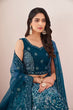 Load image into Gallery viewer, Captivating Blue Embroidered Lehenga Choli Set - Perfect for Parties ClothsVilla
