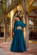 Load image into Gallery viewer, Blue Embroidered Lehenga Set ClothsVilla