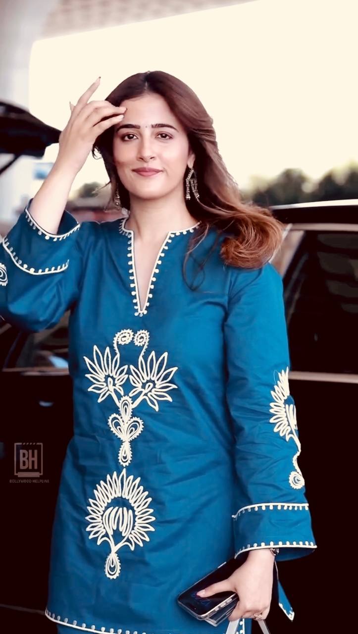 Blue Embroidered Rayon Co-ord Set ClothsVilla