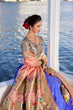 Load image into Gallery viewer, Blue Exquisite Jacquard Silk Paithani Lehenga with Zari Weaving Work &amp; Matching Batwa