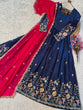 Load image into Gallery viewer, Blue Fendi Sequins Silk Gown ClothsVilla