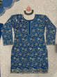 Load image into Gallery viewer, Blue Glamorous Faux Georgette Sharara Set