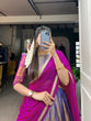 Load image into Gallery viewer, Blue Kanjivaram Lehenga Choli with Graceful Georgette Dupatta ClothsVilla