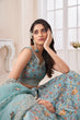 Load image into Gallery viewer, Designer Blue Lehenga Choli with Multicolor Thread Embroidery ClothsVilla