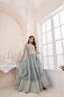 Load image into Gallery viewer, Designer Blue Lehenga Choli with Multicolor Thread Embroidery ClothsVilla