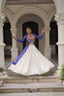 Blue Navratri Special Bandhani Kurti with Kora Cotton Frill Lehenga Set – Full Stitched ClothsVilla