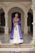 Load image into Gallery viewer, Blue Navratri Special Bandhani Kurti with Kora Cotton Frill Lehenga Set – Full Stitched ClothsVilla