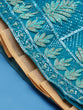 Load image into Gallery viewer, Blue Net Gotapatti Work Semi-Stitched Lehenga &amp; Blouse with Dupatta Clothsvilla
