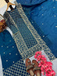 Load image into Gallery viewer, Blue Premium Designer Party Wear Ready-Made Top, Plazzo &amp; Dupatta Set ClothsVilla
