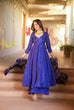 Load image into Gallery viewer, Blue Ri8 Fashion Anarkali Set - Flame of Elegance Clothsvilla