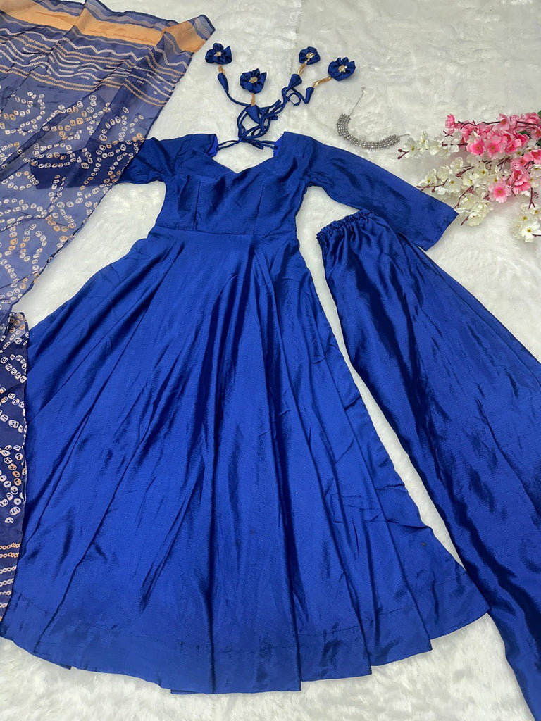 Blue Ri8 Fashion Anarkali Set - Flame of Elegance Clothsvilla