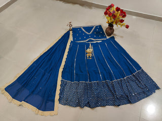 Blue Sequins & Zari Embroidered Lehenga choli ClothsVilla
