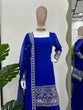 Load image into Gallery viewer, Blue Stunning Faux Georgette Sharara Set – A Perfect Festive Ensemble ClothsVilla