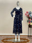 Blue Stylish Heavy Faux Georgette Nyra Style Printed Kurta for Women ClothsVilla