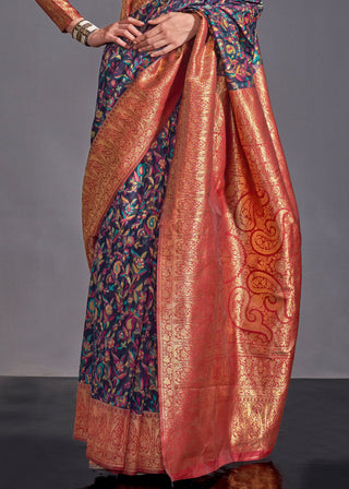 Blue Versatile Elegance Modal Silk Saree – Effortless Style for Every Occasion ClothsVilla
