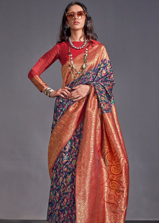 Blue Versatile Elegance Modal Silk Saree – Effortless Style for Every Occasion ClothsVilla