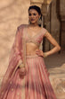 Load image into Gallery viewer, Blush pink Fancy Zari Sequin Embroidered Lehenga Set ClothsVilla