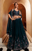 Bottle Green Embroidered Lehenga Choli ClothsVilla
