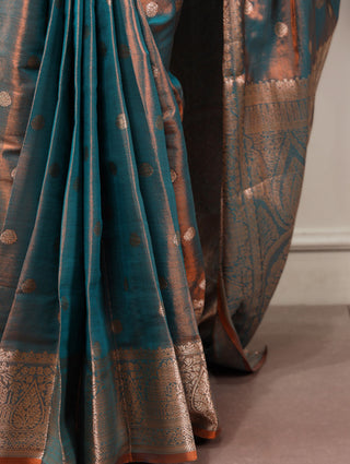 Bottle Green Traditional Kasavu Saree ClothsVilla