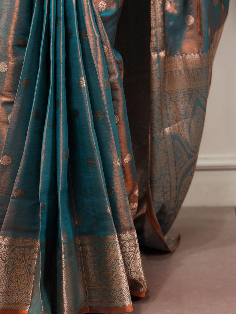 Bottle Green Traditional Kasavu Saree ClothsVilla