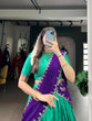 Load image into Gallery viewer, Bottle Green Traditional Poly Cotton Lehenga with Zari Weaving Work &amp; Georgette Embroidered Dupatta – Stitched Lehenga with Unstitched Blouse ClothsVilla