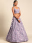 Breathtaking Lavender Net Lehenga Choli Set with Zarkan & Sequin Embroidery ClothsVilla