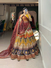 Load image into Gallery viewer, Brown Color Celebrate in Style with this Vibrant Printed Lehenga Choli Set ClothsVilla