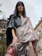 Load image into Gallery viewer, Brown Elegant Brasso Madurai Saree with Unstitched Blouse Piece Clothsvilla