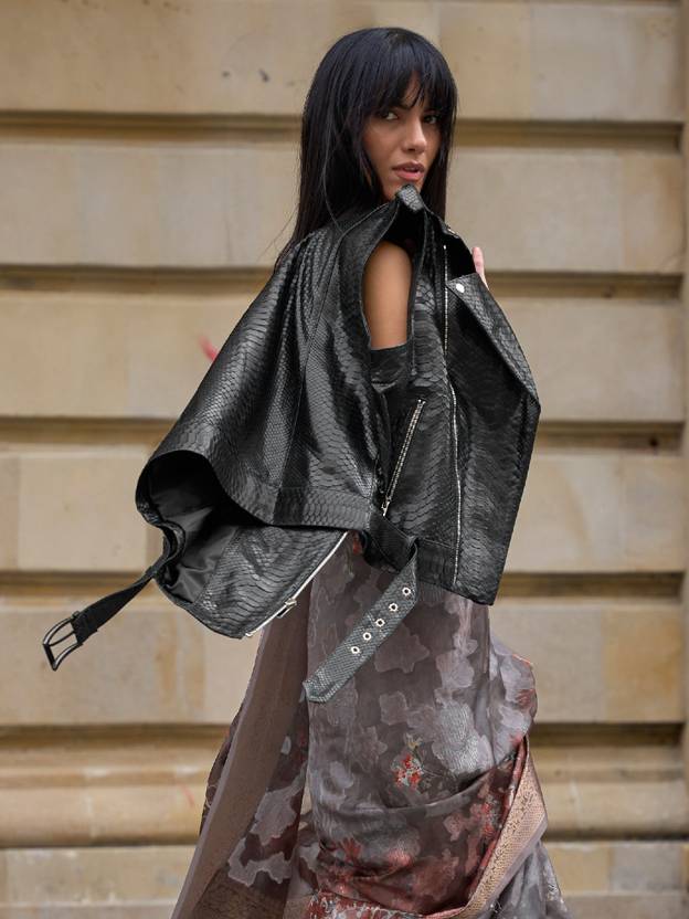 Brown Elegant Brasso Madurai Saree with Unstitched Blouse Piece Clothsvilla