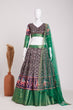 Load image into Gallery viewer, Brown Elegant Heavy Dola Jacquard Silk Lehenga Set with Green Embroidered Net Dupatta ClothsVilla