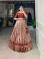 Captivating Brown Floral Co-ord Lehenga Set - Perfect for Weddings & Festive Occasions ClothsVilla