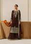 Brown Premium Faux Georgette Top-Plazo Set with Dupatta – Coding, Sequin & Rivet Moti Work ClothsVilla
