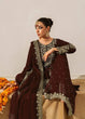 Load image into Gallery viewer, Brown Premium Faux Georgette Top-Plazo Set with Dupatta – Coding, Sequin &amp; Rivet Moti Work ClothsVilla