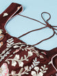 Load image into Gallery viewer, Brown - Pure Georgette Thread &amp; Sequins Work Semi-Stitched Lehenga Clothsvilla