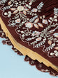 Load image into Gallery viewer, Brown - Pure Georgette Thread &amp; Sequins Work Semi-Stitched Lehenga Clothsvilla