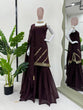 Load image into Gallery viewer, Brown Rakhi Special Elegant Sharara Set ClothsVilla