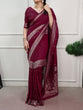 Load image into Gallery viewer, Burgundy Mysore Zari Weaving Saree ClothsVilla