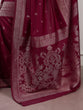 Load image into Gallery viewer, Burgundy Mysore Zari Weaving Saree ClothsVilla