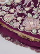 Load image into Gallery viewer, Burgundy Net Sequins and thread embroidery Semi-Stitched Lehenga choli &amp; Dupatta ClothsVilla