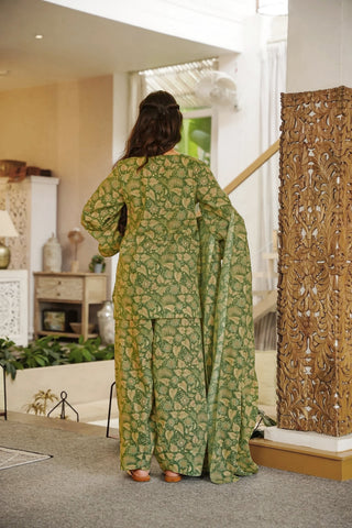 Cambric Cotton Digital Print Salwar Suit with Cotton Dupatta Clothsvilla