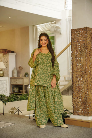 Cambric Cotton Digital Print Salwar Suit with Cotton Dupatta Clothsvilla