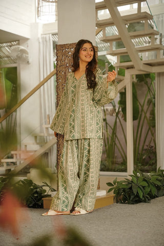 Cambric Cotton Digital Print Salwar Suit with Cotton Dupatta Clothsvilla