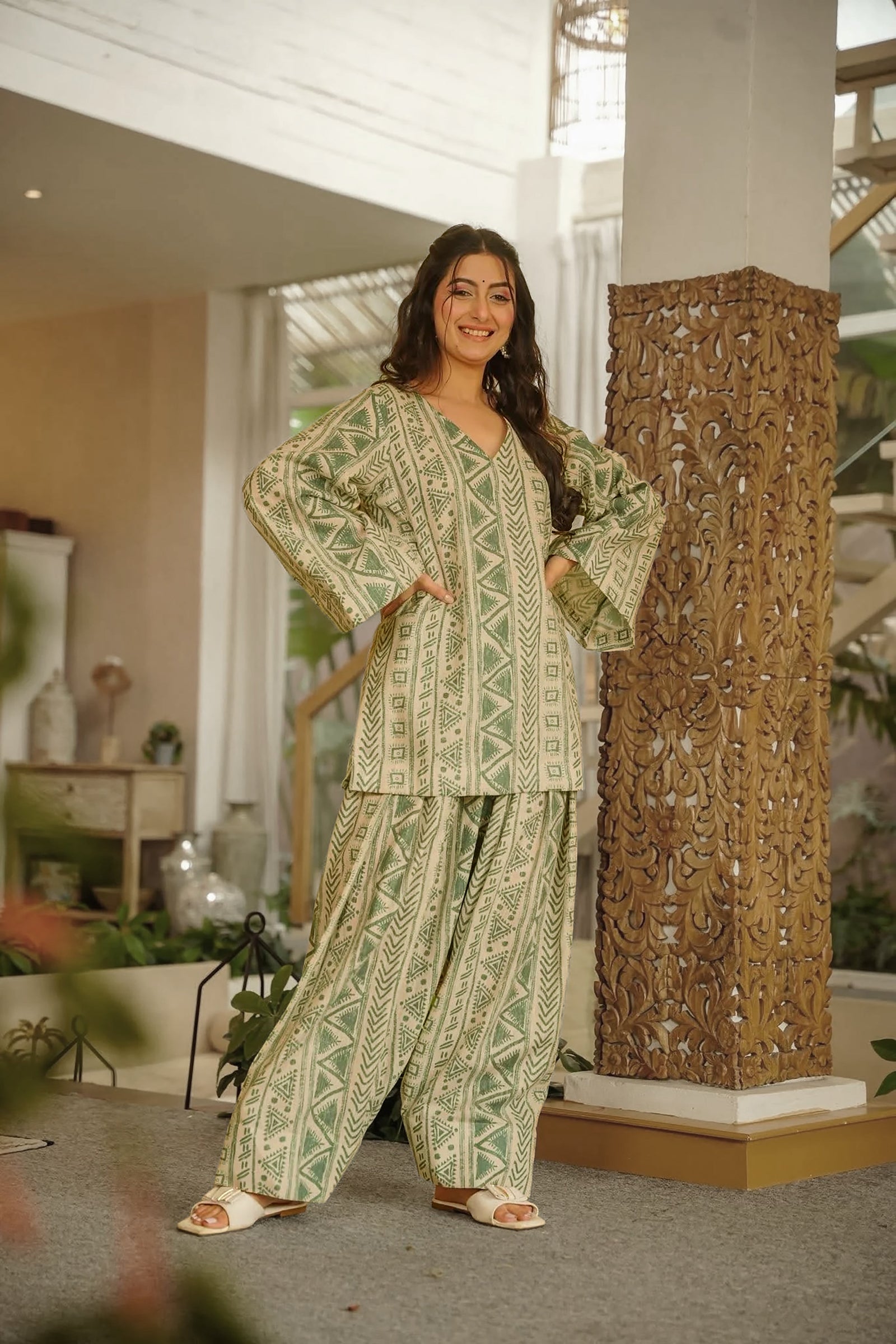 Cambric Cotton Digital Print Salwar Suit with Cotton Dupatta Clothsvilla