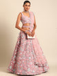 Load image into Gallery viewer, Captivating Coral Pink Net Lehenga Choli Set with Mirror Work and Sequins ClothsVilla