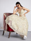 Captivating Cream Net Lehenga with Sequin & Zari Embellishments ClothsVilla