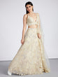 Load image into Gallery viewer, Captivating Cream Net Lehenga with Sequin &amp; Zari Embellishments ClothsVilla