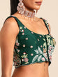 Load image into Gallery viewer, Captivating Green Sequinned Lehenga Choli Set - Mesmerize in Emerald Elegance ClothsVilla
